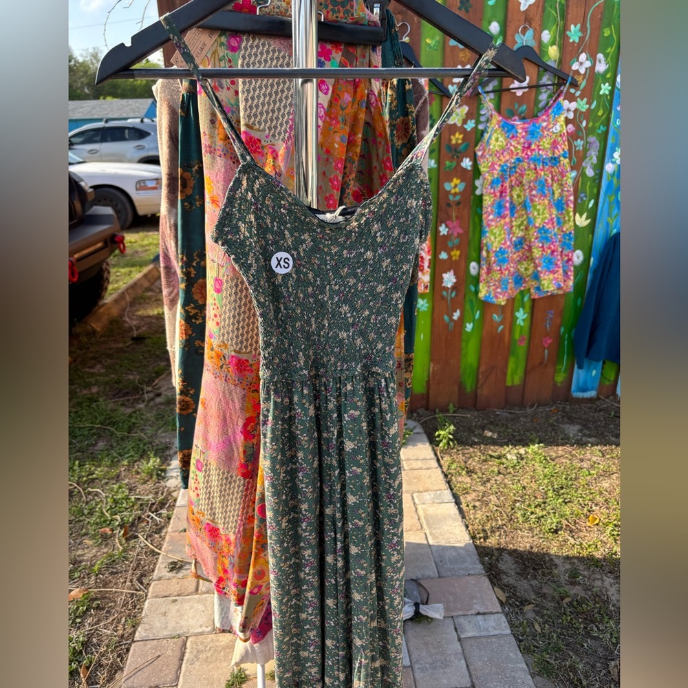 NATURAL LIFE Floral Jumpsuit in Green and Multicolor